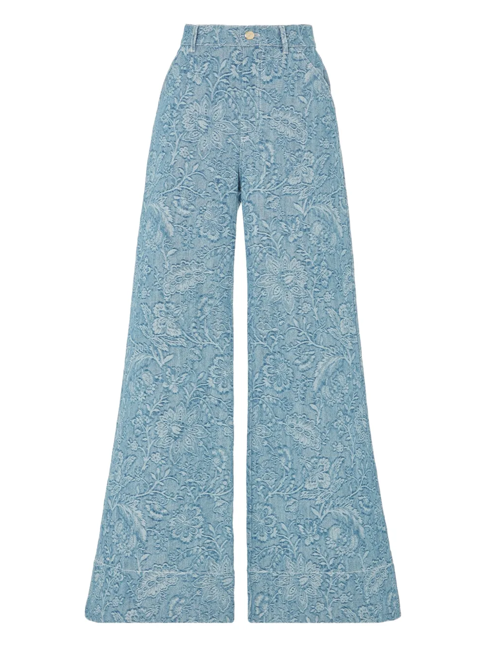 Temperley London フローラル ジーンズ - ブルー