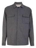 Eleventy long-sleeve patch-pocket shirt - Grey