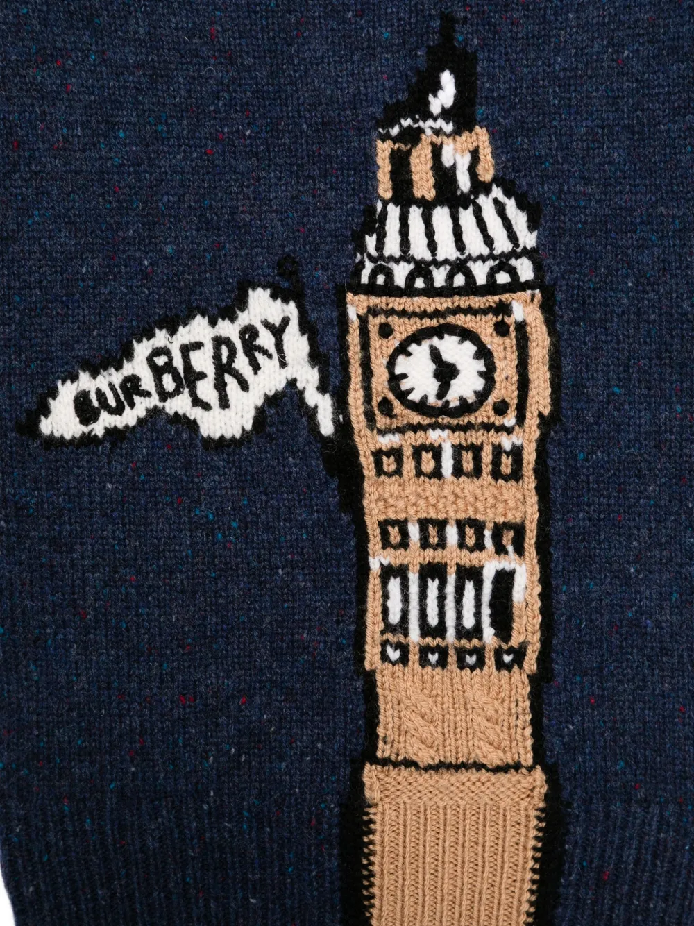 Burberry Kids Big-Ben wollen trui Blauw