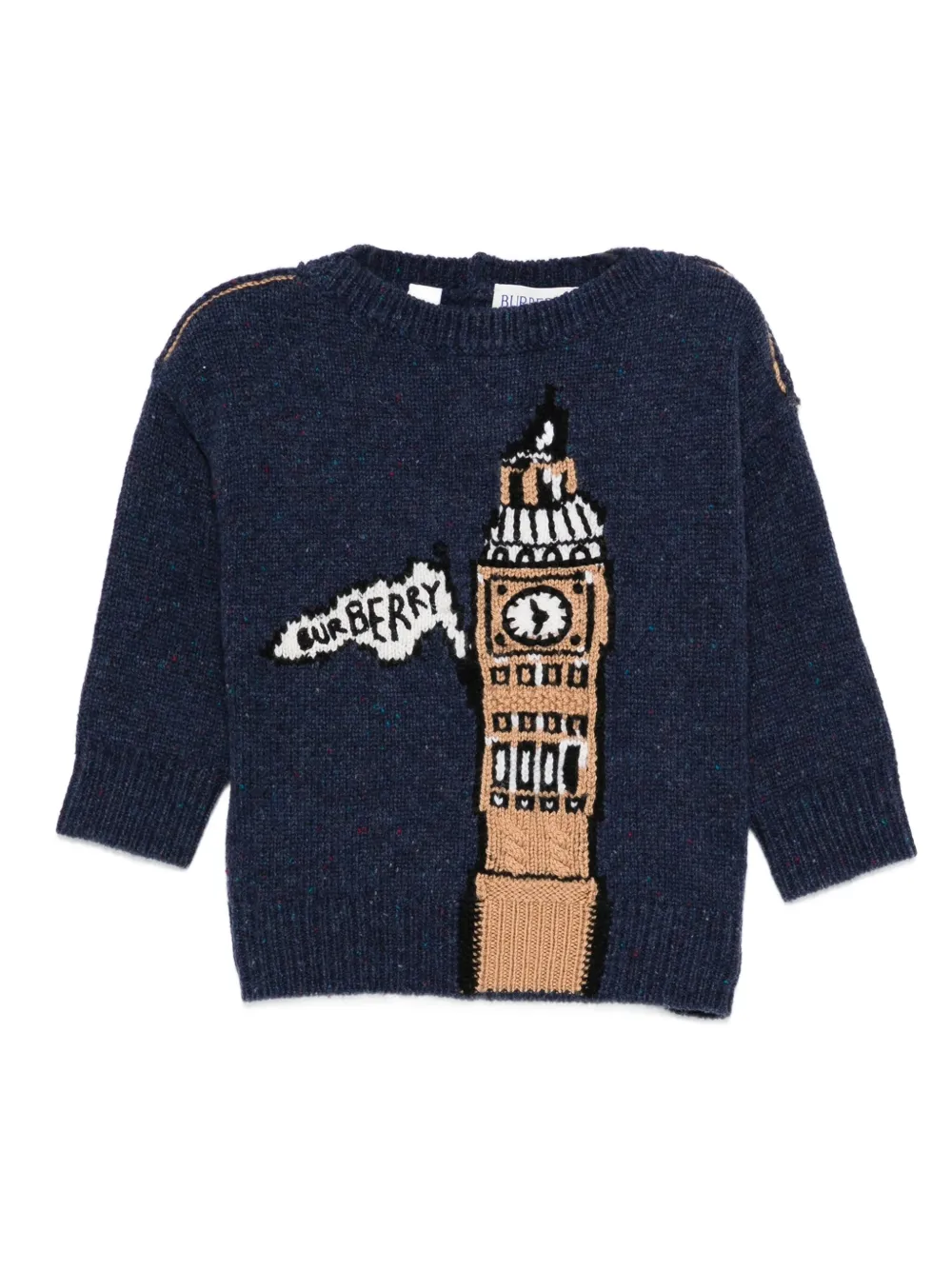 Burberry Kids Big-Ben wollen trui Blauw