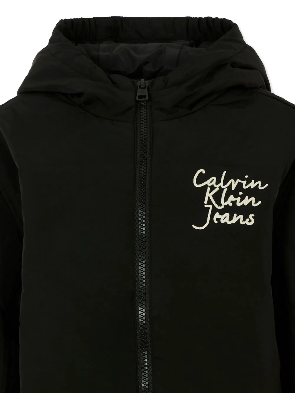 Calvin Klein Kids Jas met capuchon Zwart