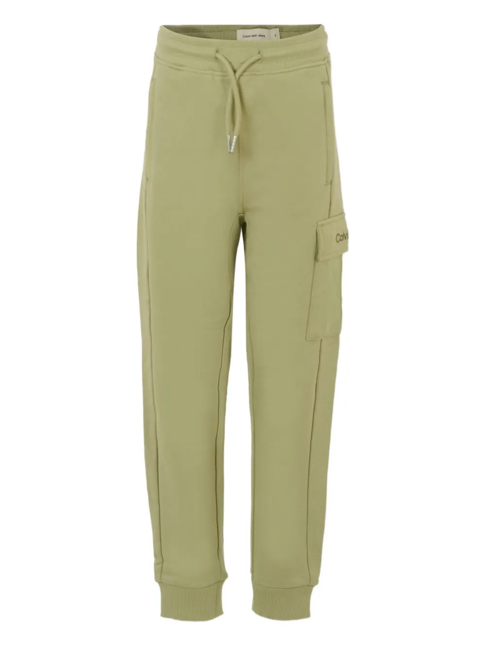 Calvin Klein Kids Trainingsbroek met cargo zak en trekkoord Groen