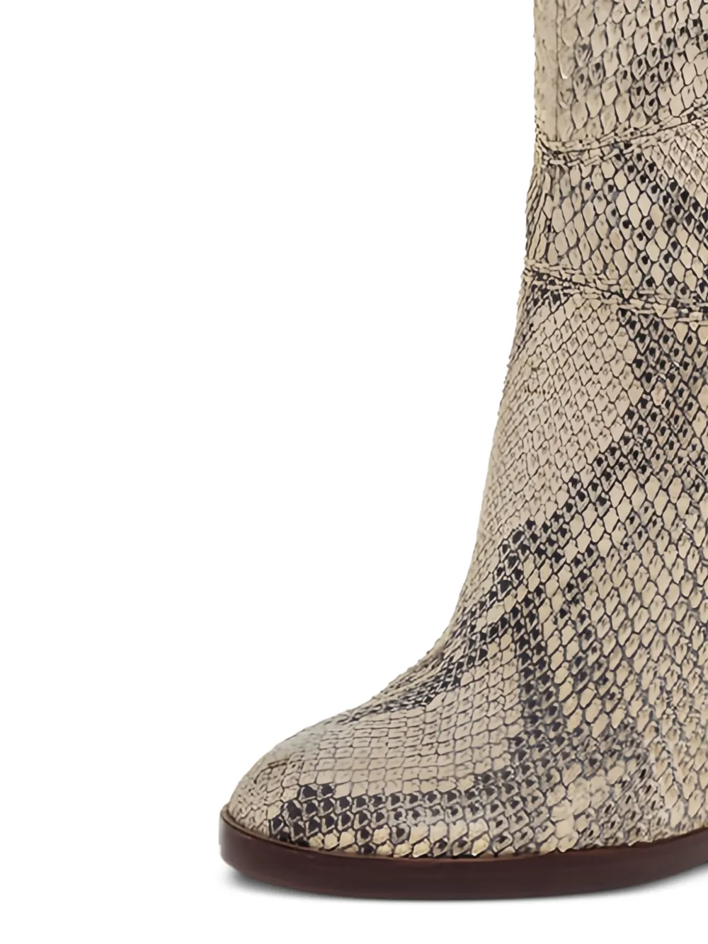 Chloé Pre-Owned 95mm python heeled boots | Image 2