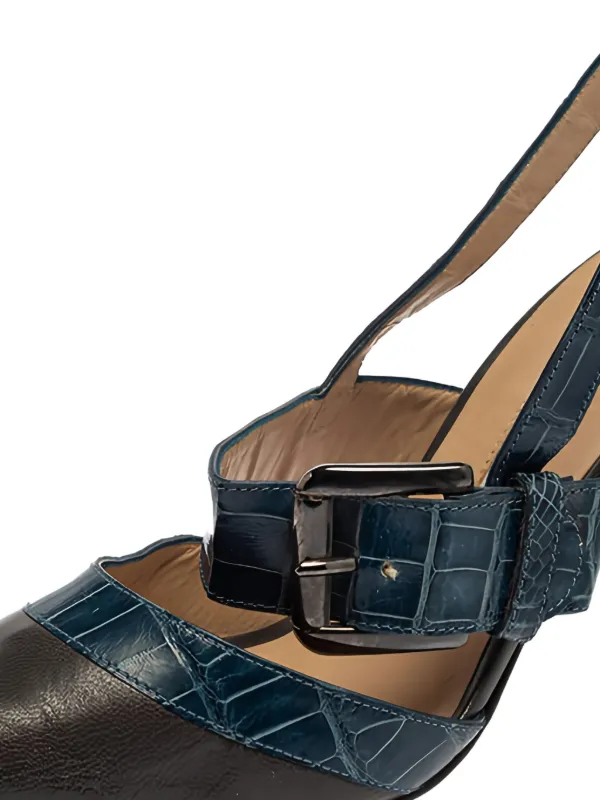 Manolo Blahnik スリングバック ポインテッドトゥ パンプス 95mm