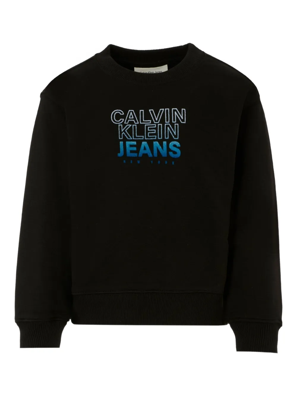 Calvin Klein Kids Sweater met logoprint Zwart