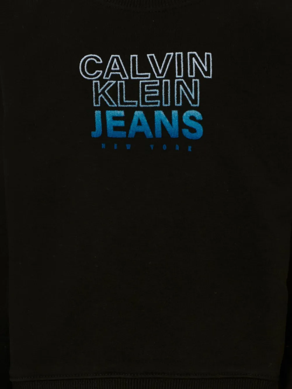 Calvin Klein Kids Sweater met logoprint Zwart