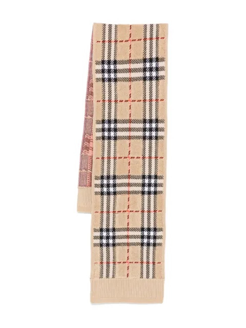 Burberry Kids checked wool scarf