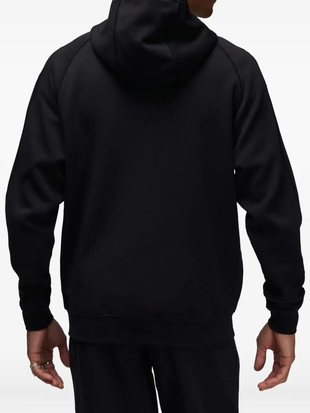 Nike Logo-detail Zip-up Hoodie In Black