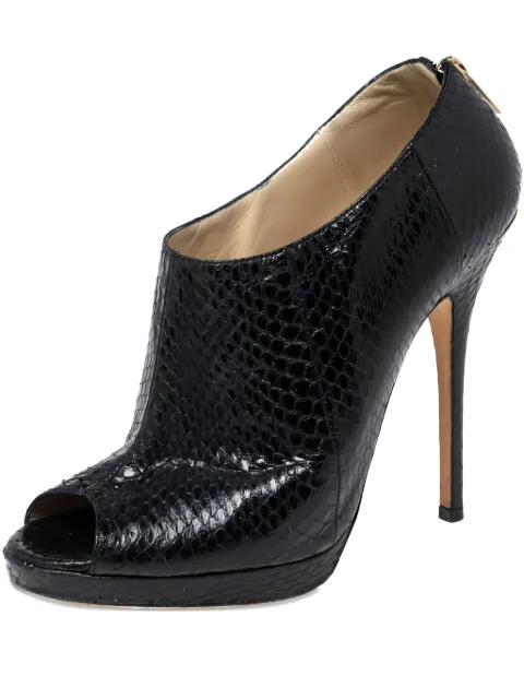 Jimmy Choo Pre-Owned 120mm peep-toe booties