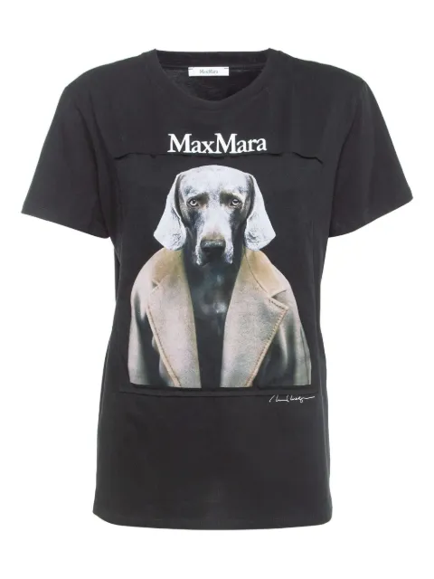 Max Mara playera con perro estampado