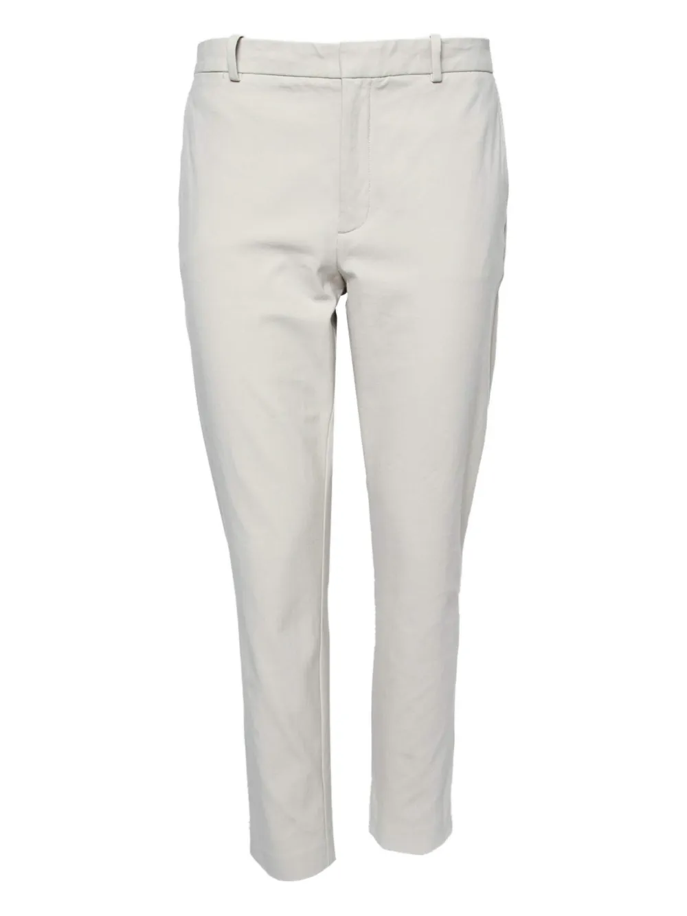 Pre-owned Polo Ralph Lauren Vintage Slim-fit Trousers In White