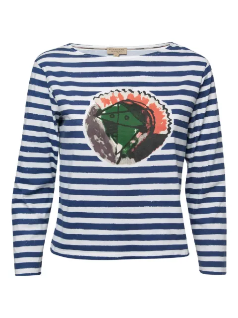 Burberry Pre-Owned abstract-print striped T-shirt