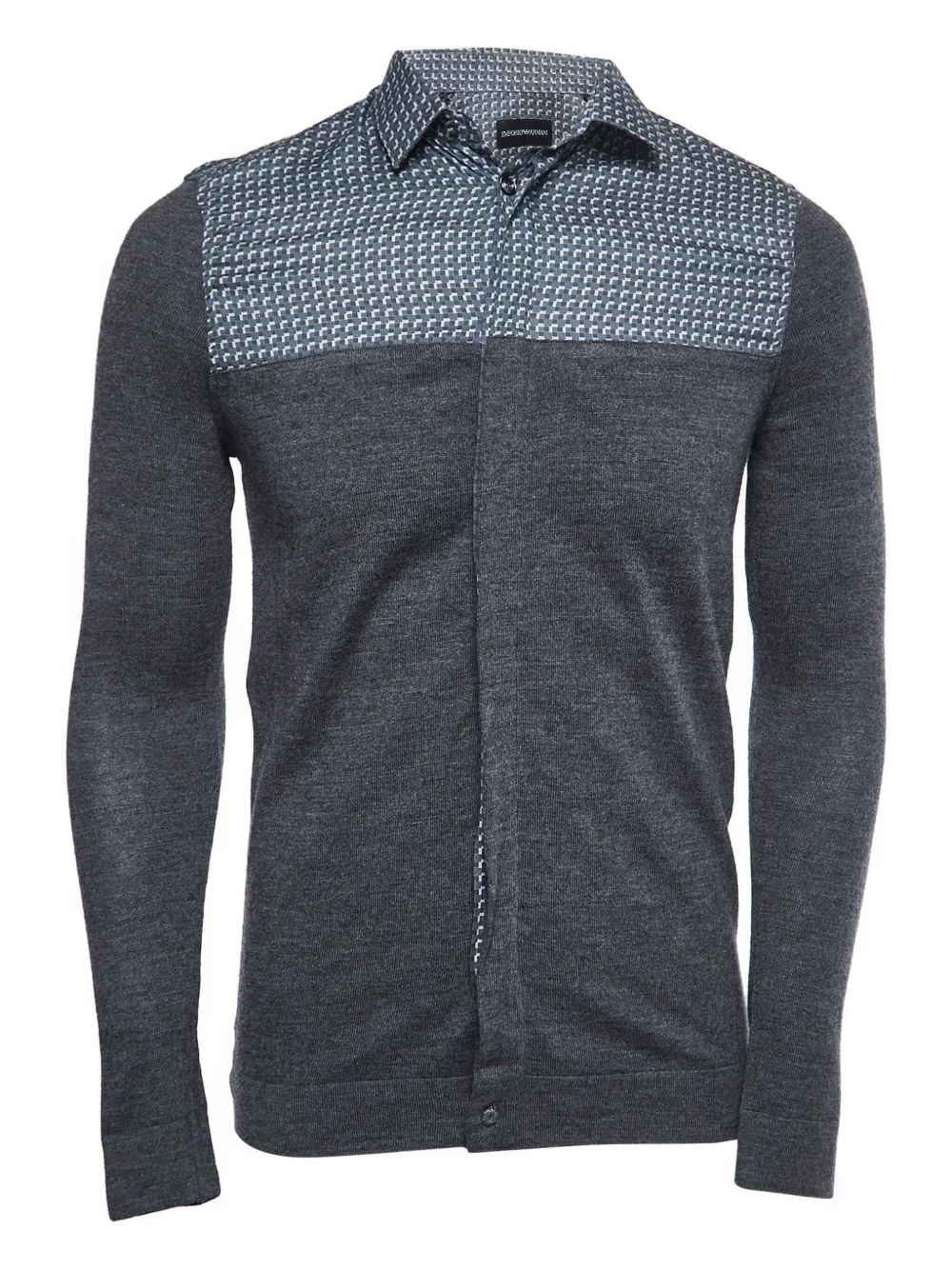 Emporio Armani Pre-Owned panelled shirt | Grey | Image 1