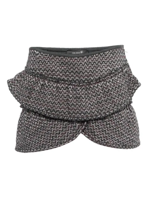 Isabel Marant Vintage falda corta con motivo en zigzag