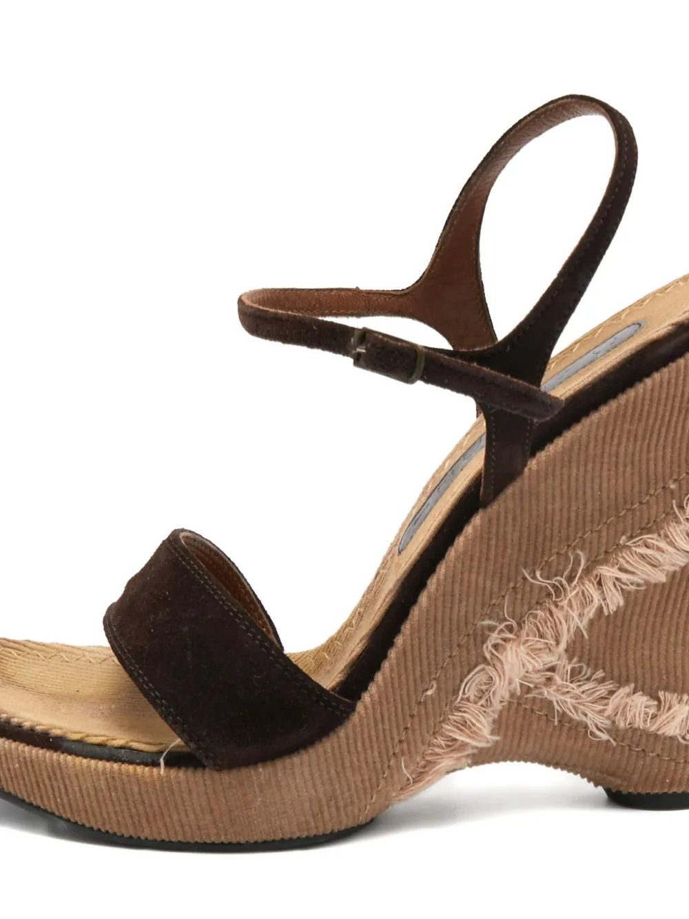 Casadei Vintage Suède schoenen met sleehak - Bruin