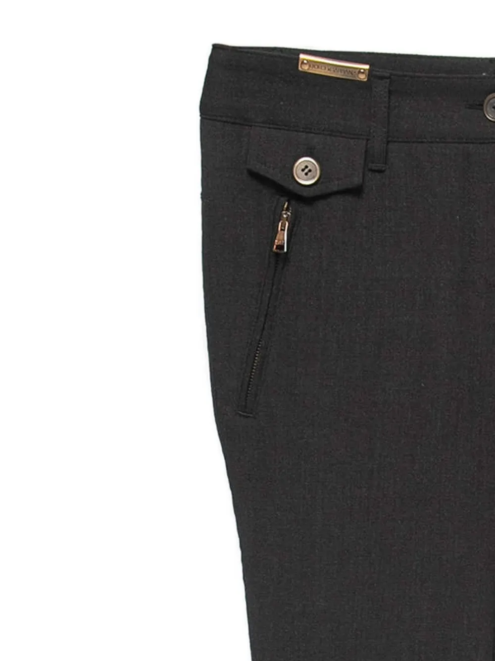 Dolce & Gabbana Pre-Owned 2024 broek van wolblend - Zwart
