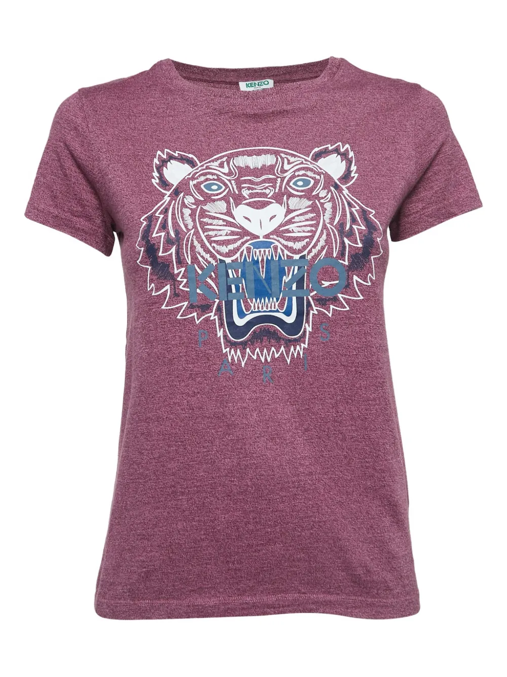 Pre-owned Kenzo 2024 Tiger-head T-shirt In Purple