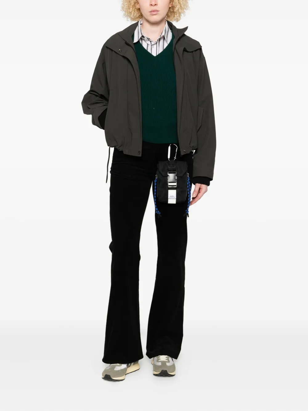 7 For All Mankind Verfraaide straight broek Zwart