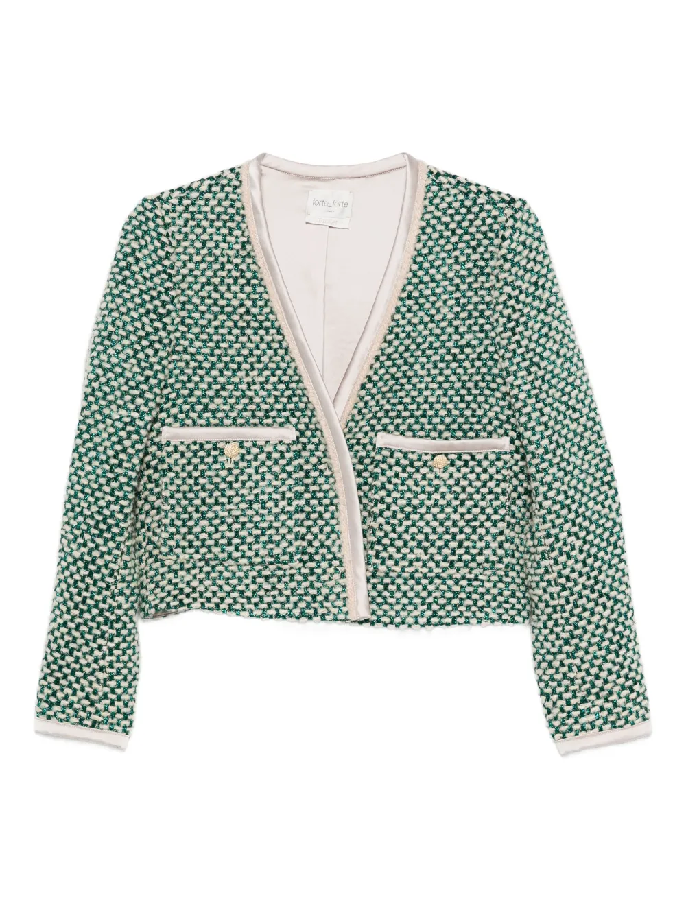 Forte Tweed jack Groen