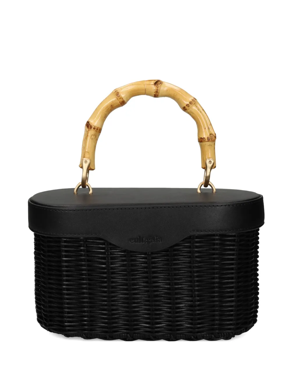 Cult Gaia bamboo-handle tote bag Zwart