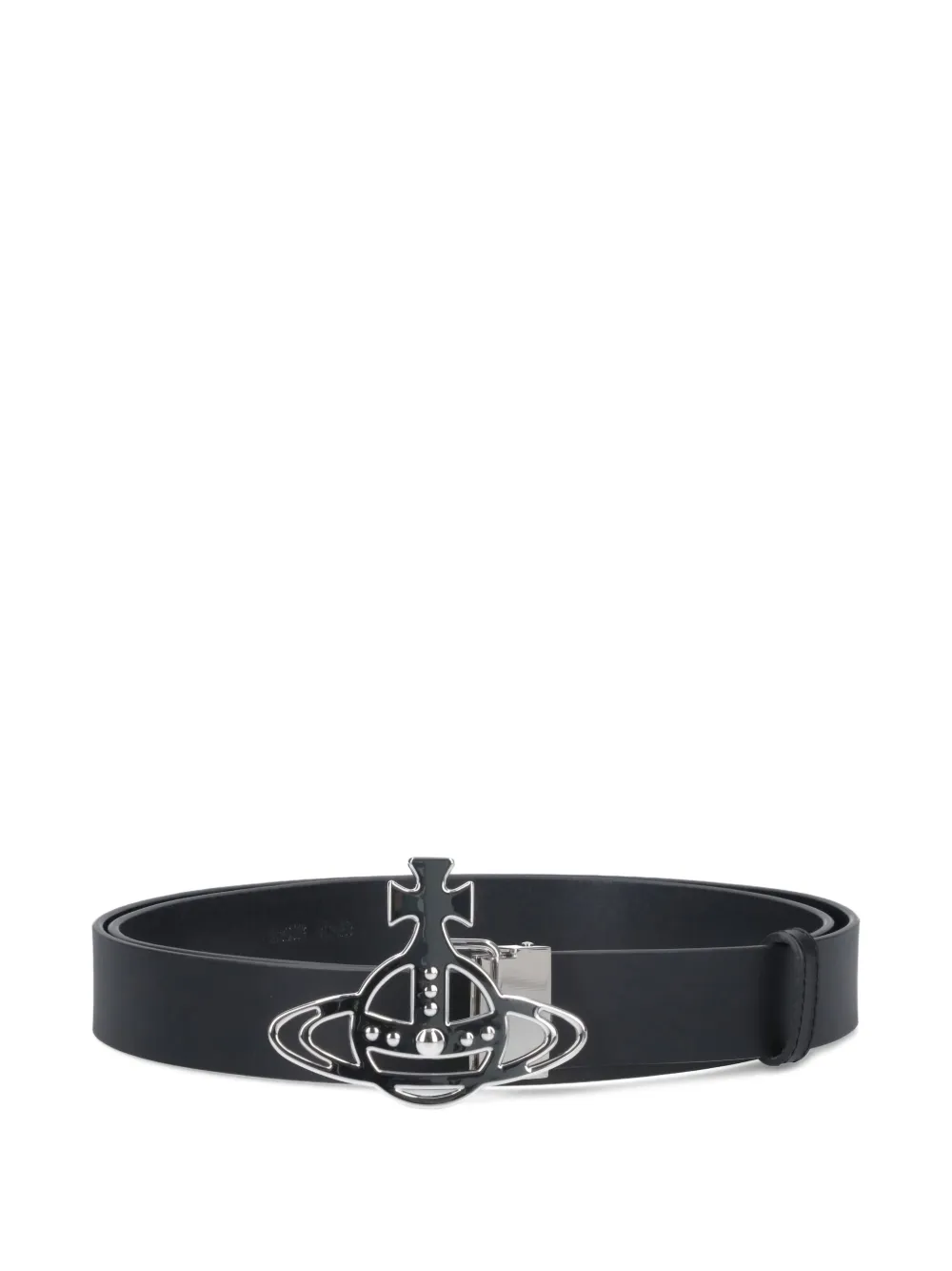 Vivienne Westwood Orb-buckle leather belt Zwart
