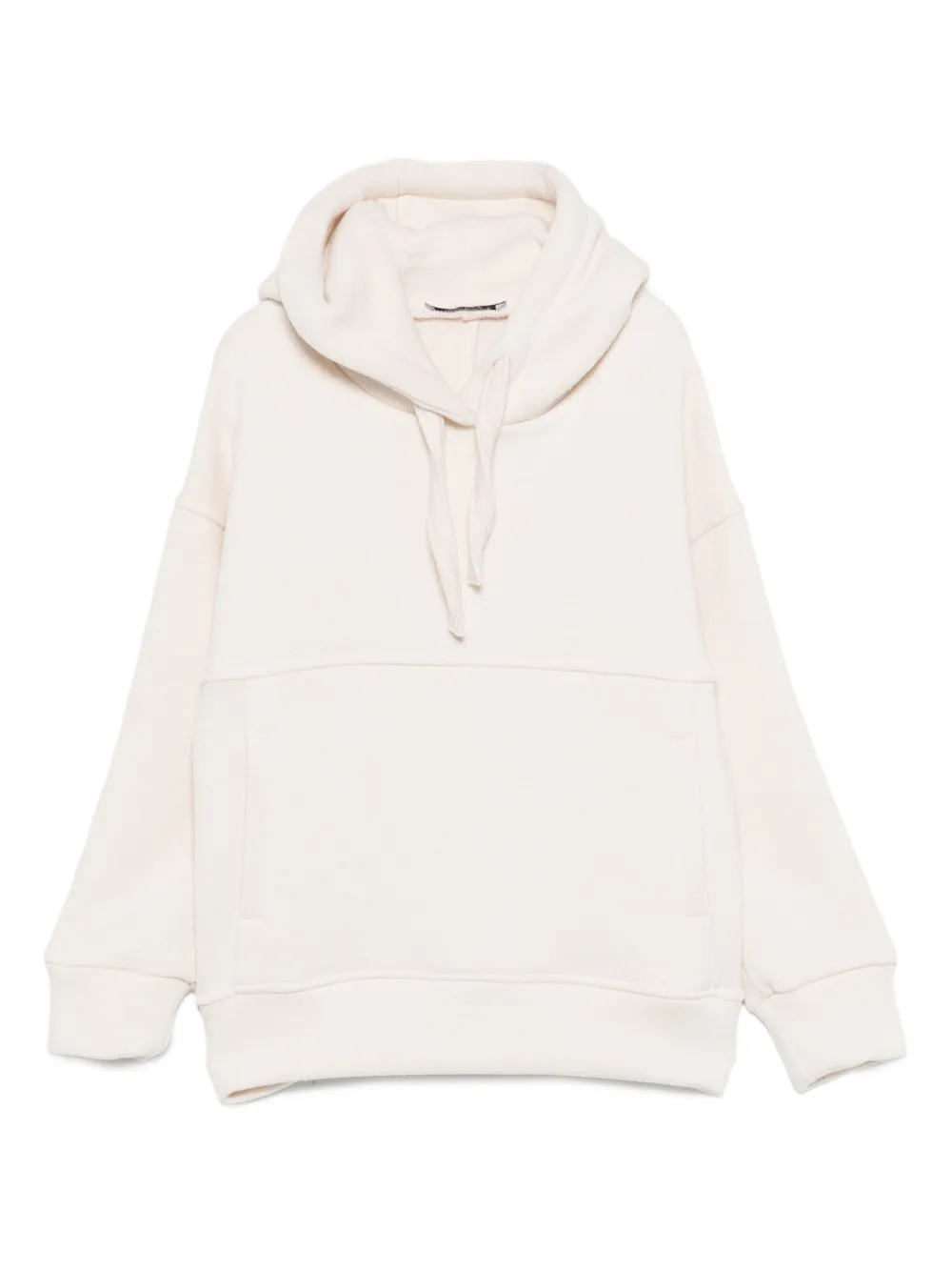 Paolo Pecora Kids Hoodie met trekkoord en vlakken Beige