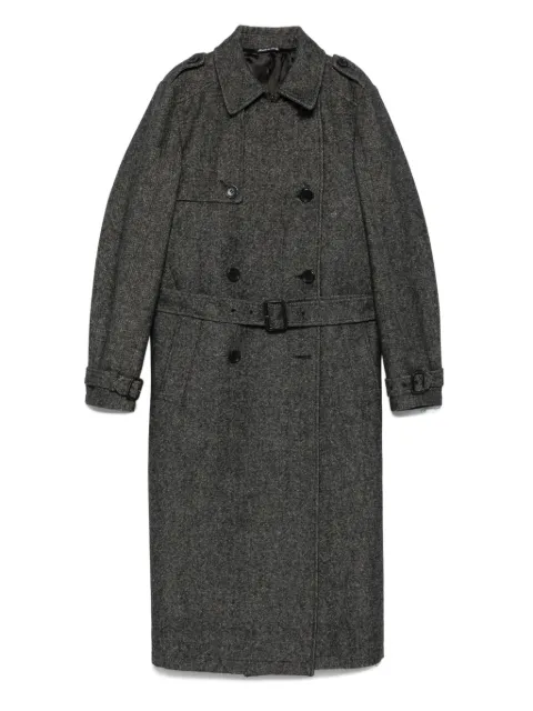 ERALDO belted double-breasted coat
