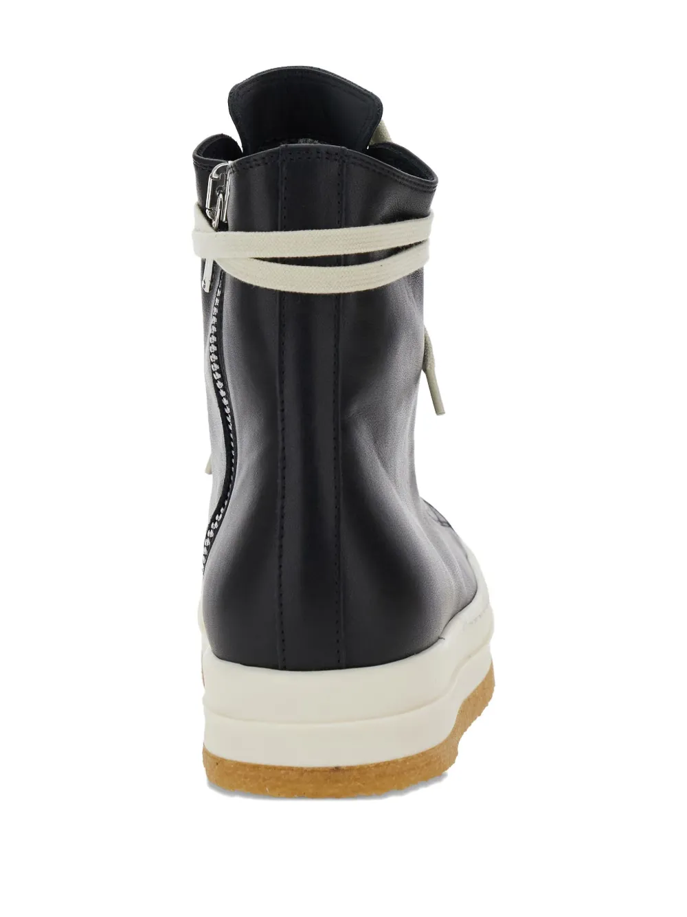 Rick Owens lace-up zip-fastening sneakers Black