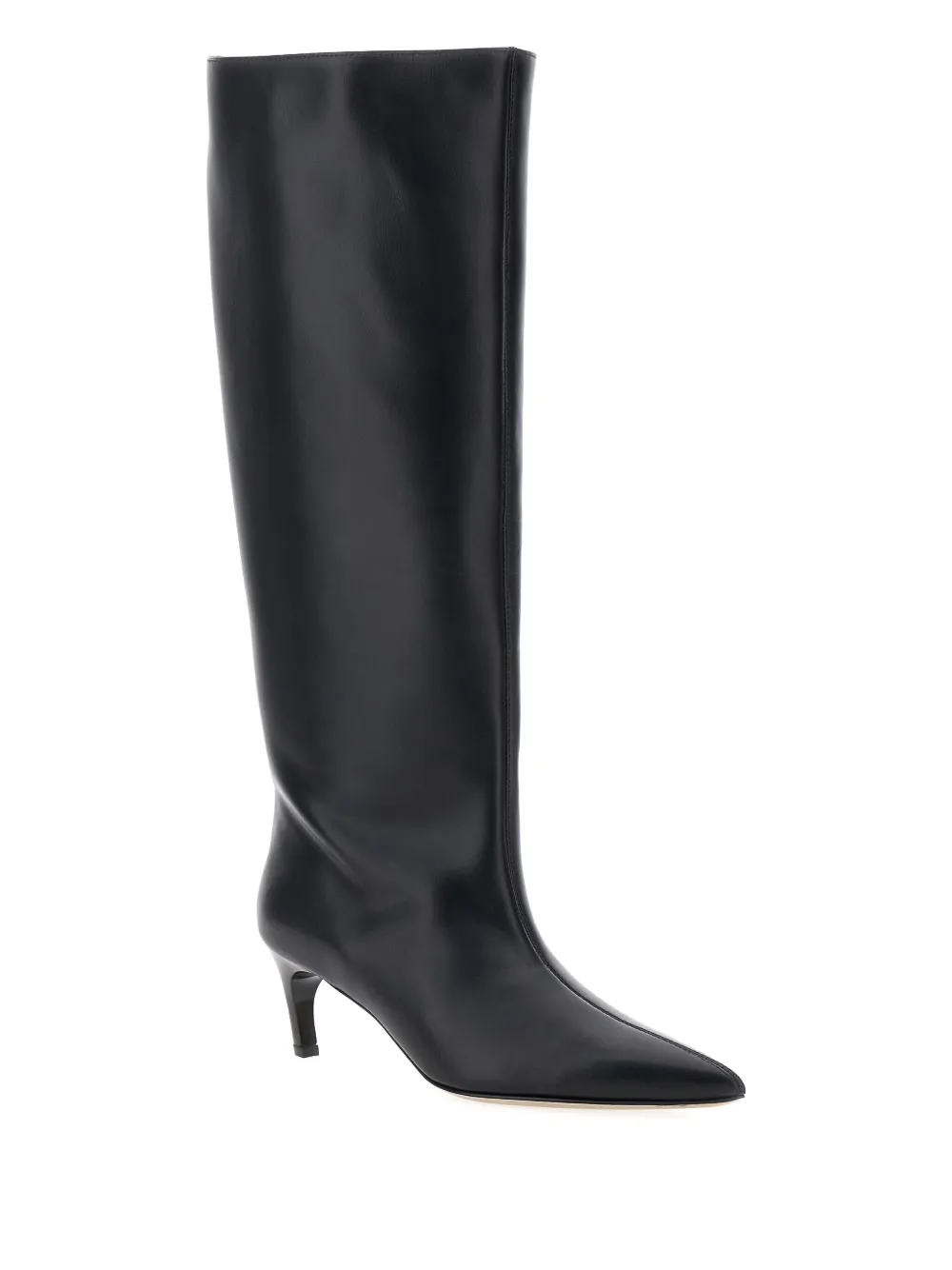 Semicouture Pointed-toe Knee-high Boots In Black