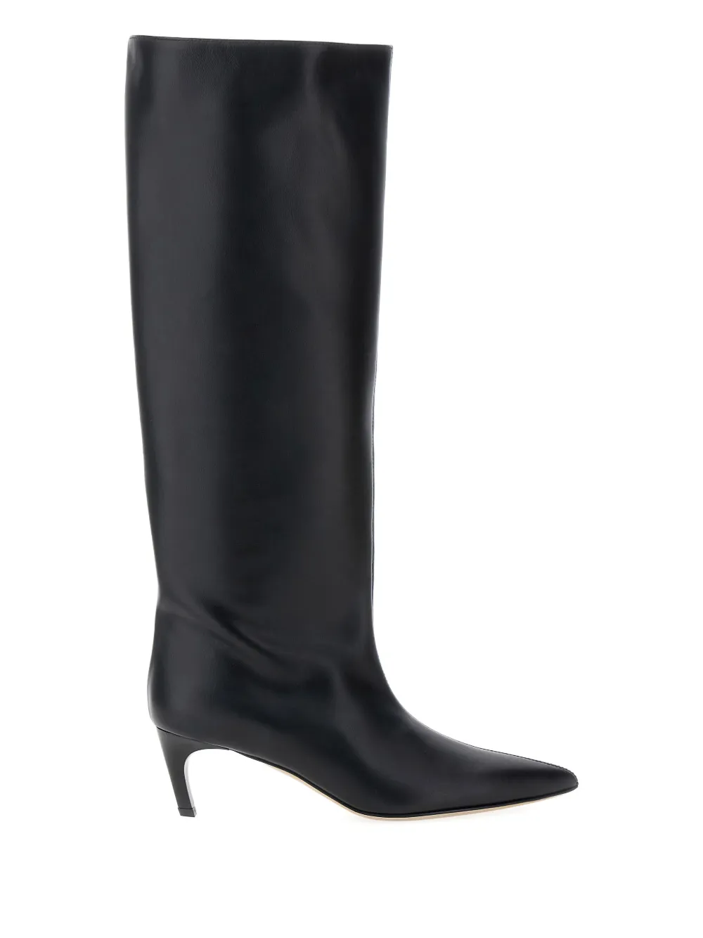 Semicouture Pointed-toe Knee-high Boots In Black