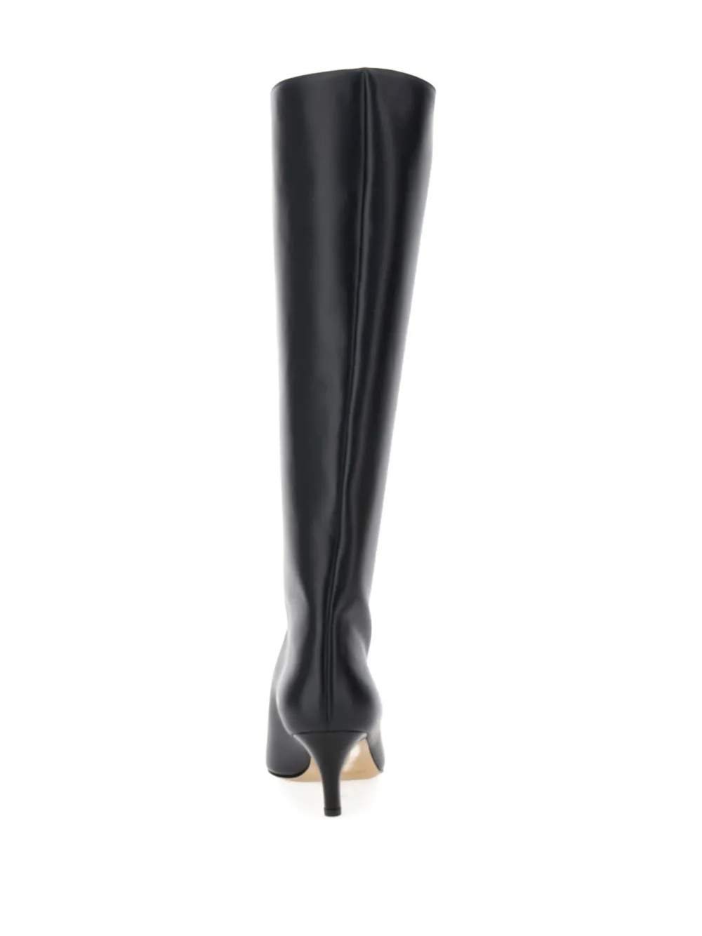 Semicouture Pointed-toe Knee-high Boots In Black