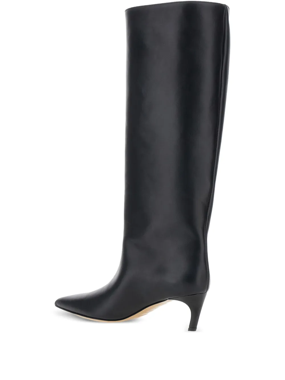 pointed-toe knee-high boots