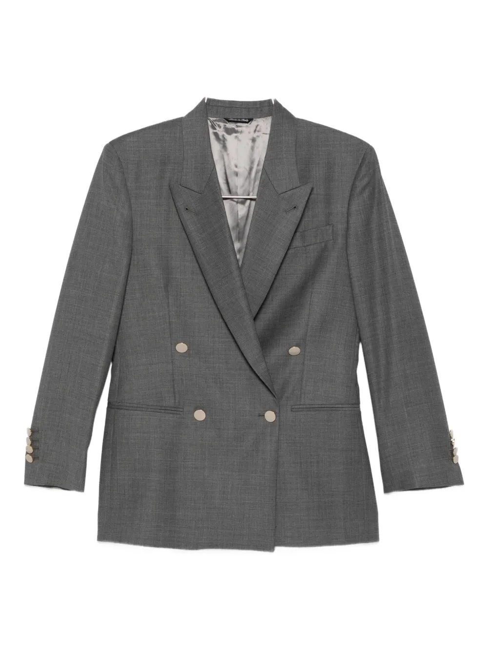 double-breasted wool jacket