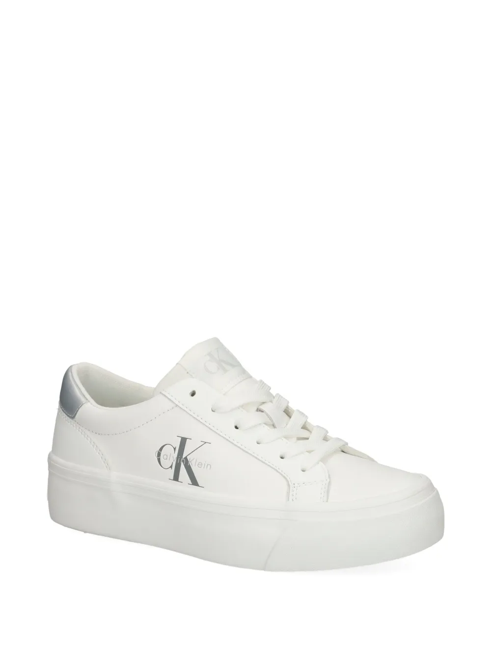 Calvin Klein logo-detail platform sneakers White