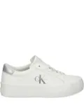 Calvin Klein logo-detail platform sneakers - White