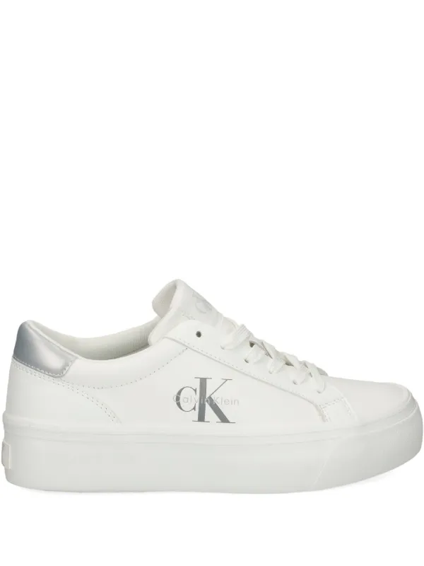 Calvin Klein logo-detail Platform Sneakers White FARFETCH PH
