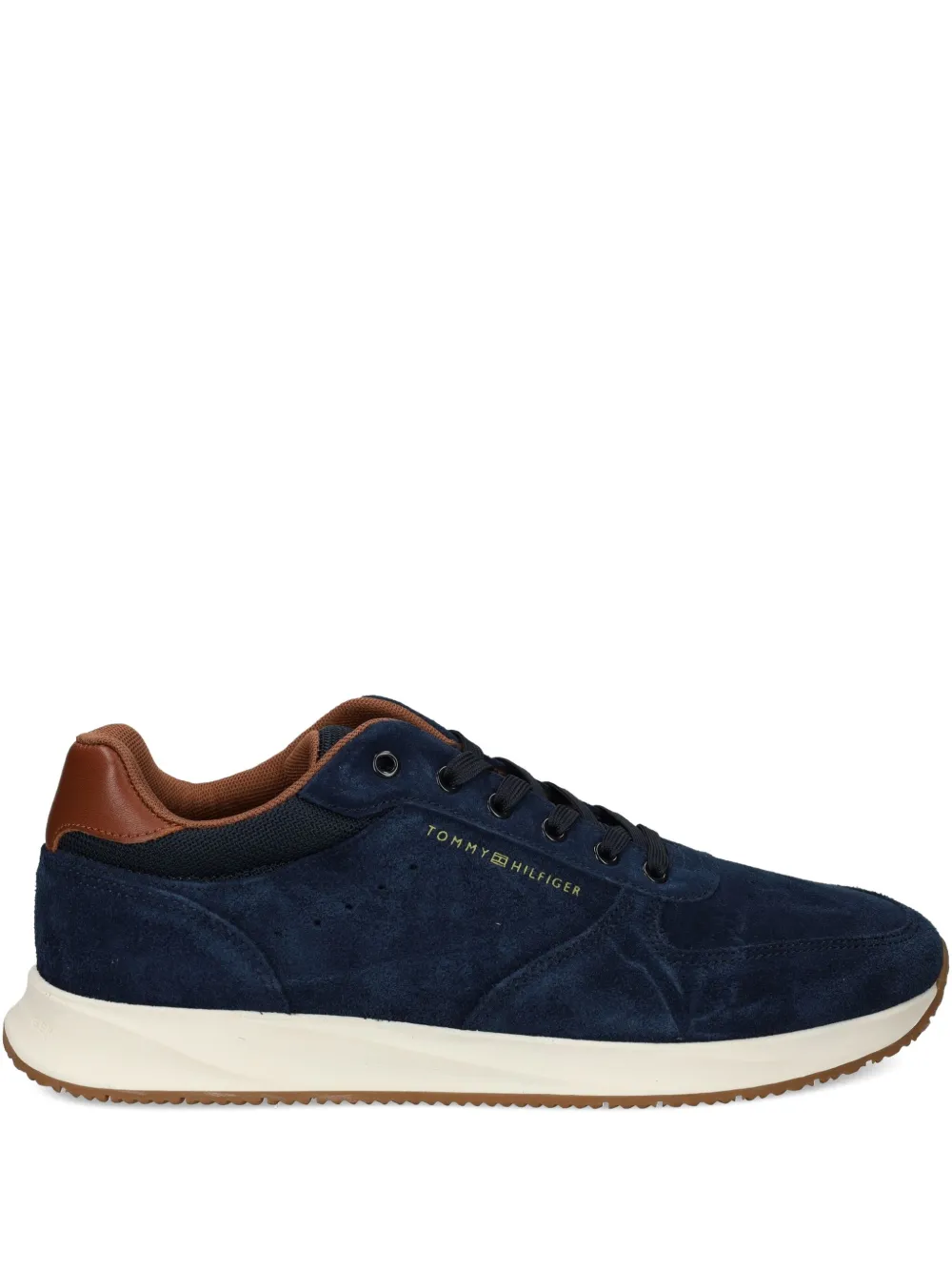 Tommy Hilfiger suede-leather sneakers Blue