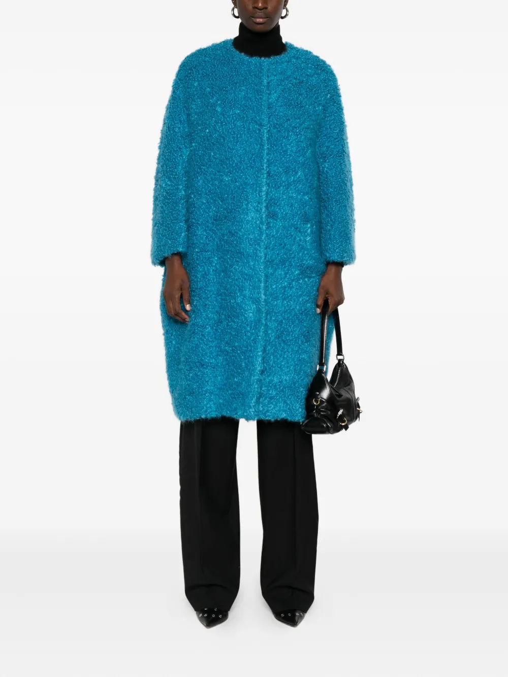 Gianluca Capannolo wool-blend coat - Blauw