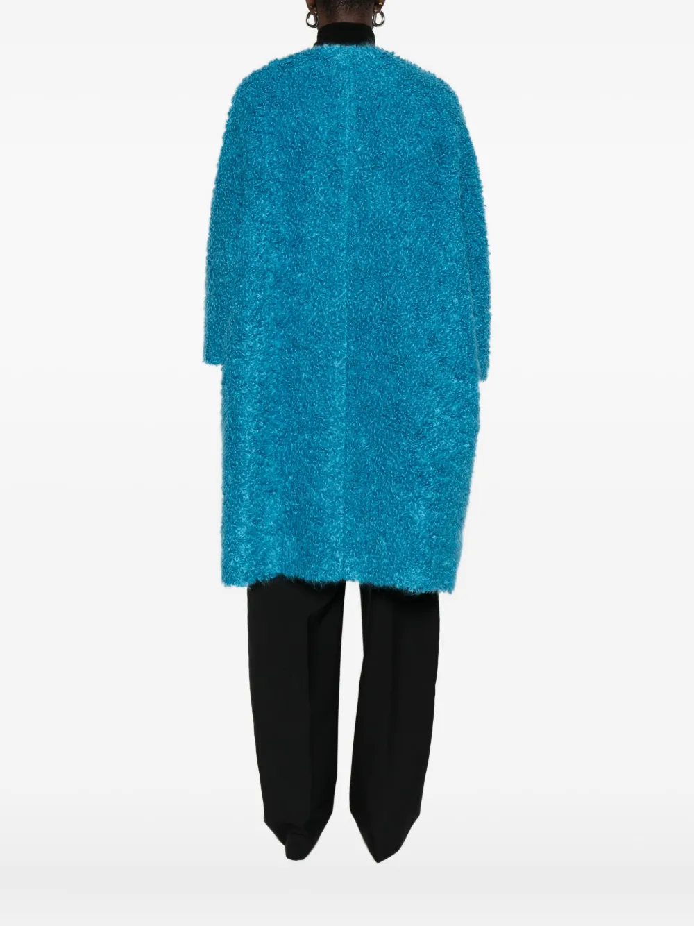 Gianluca Capannolo Mantel van wolblend Blauw