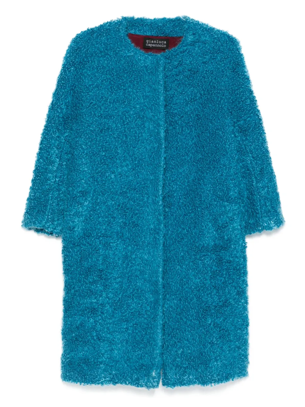 Gianluca Capannolo Mantel van wolblend Blauw