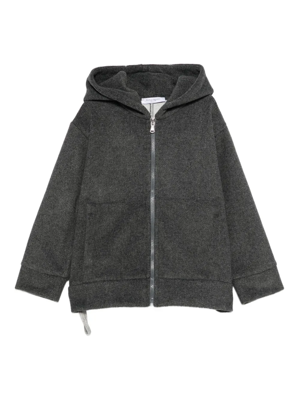 Paolo Pecora Kids' Zip-up Hoodie Jacket In Black