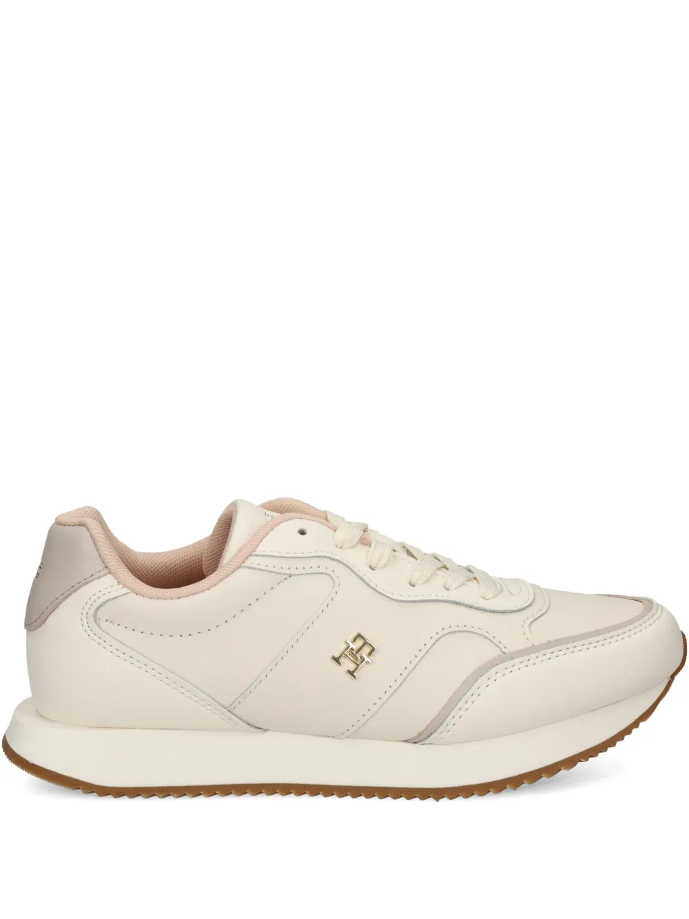 Tommy Hilfiger leather lace-up sneakers White
