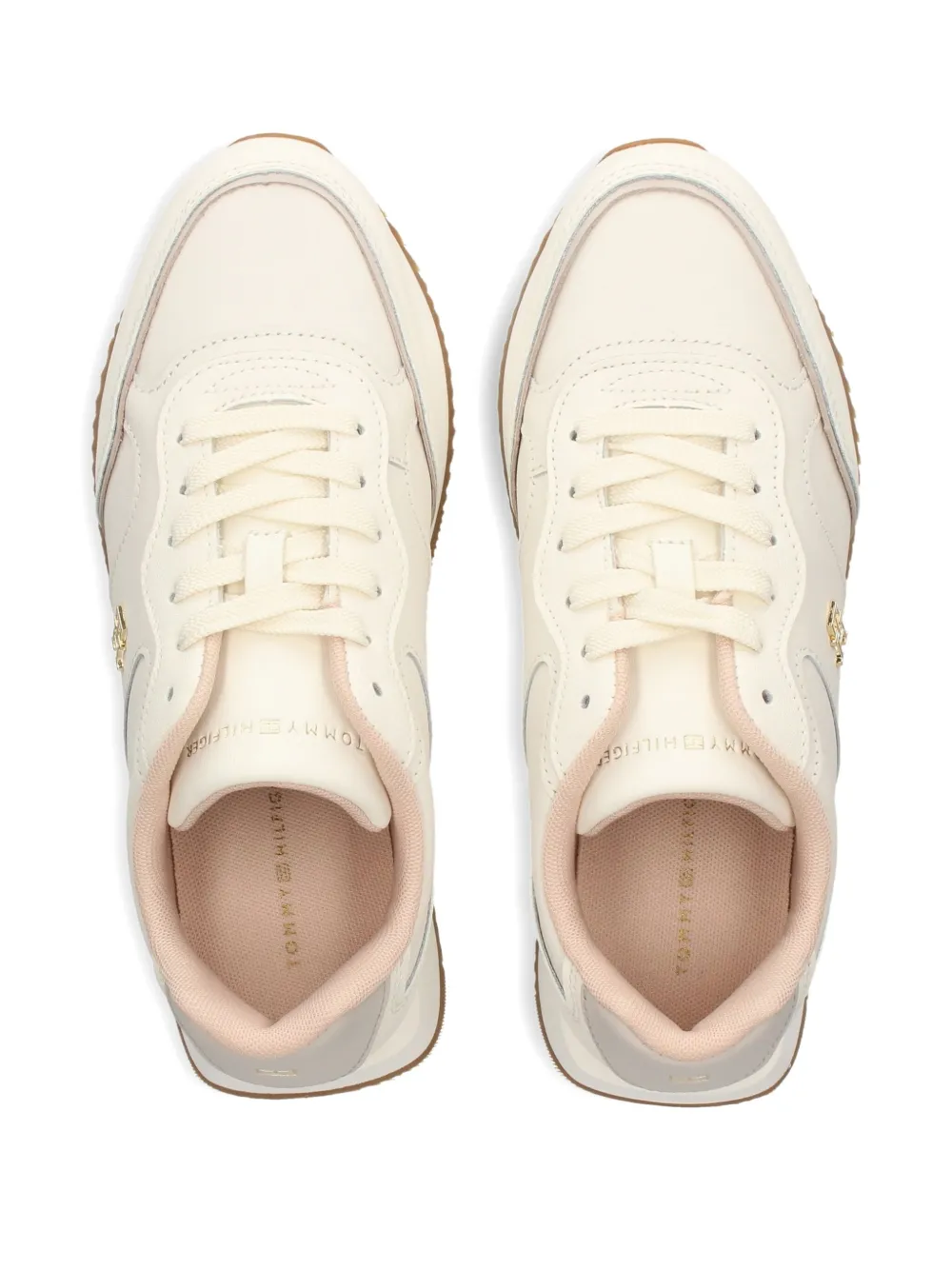 Tommy Hilfiger leather lace-up sneakers White