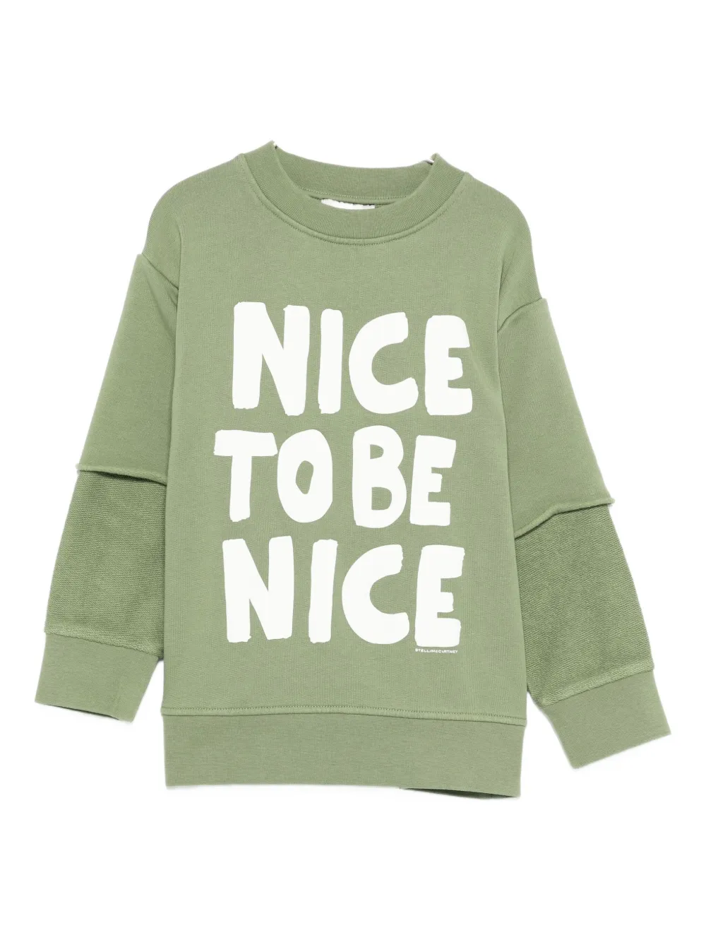 Stella McCartney Kids layered sweatshirt - Verde
