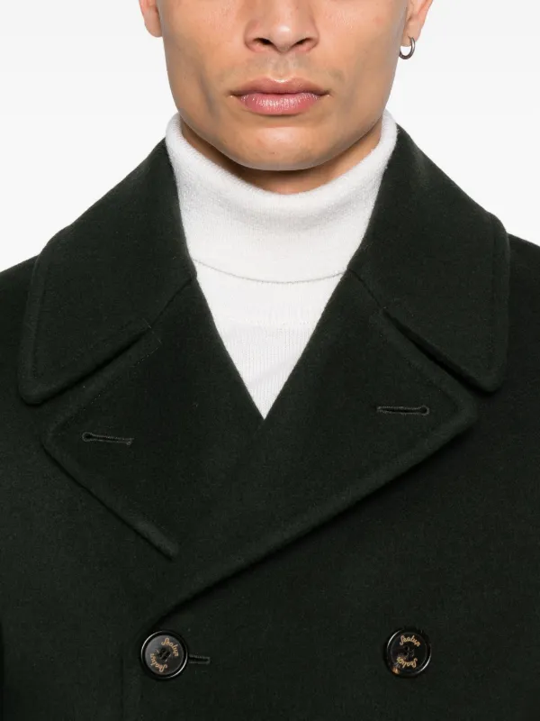 Sealup Buttoned double-breasted Peacoat | Green | FARFETCH
