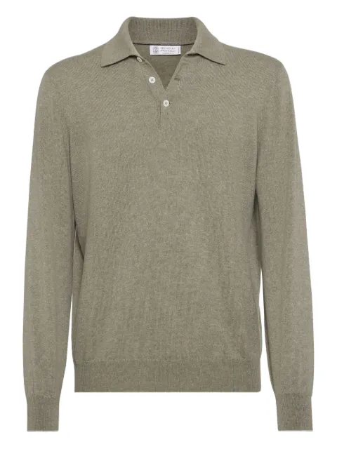 Brunello Cucinelli polo-neck cashmere sweater