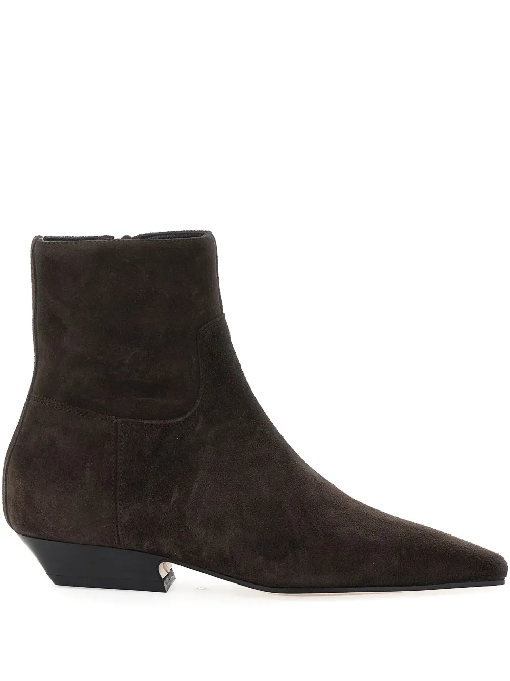 Semicouture suede zip-fastening boots Brown