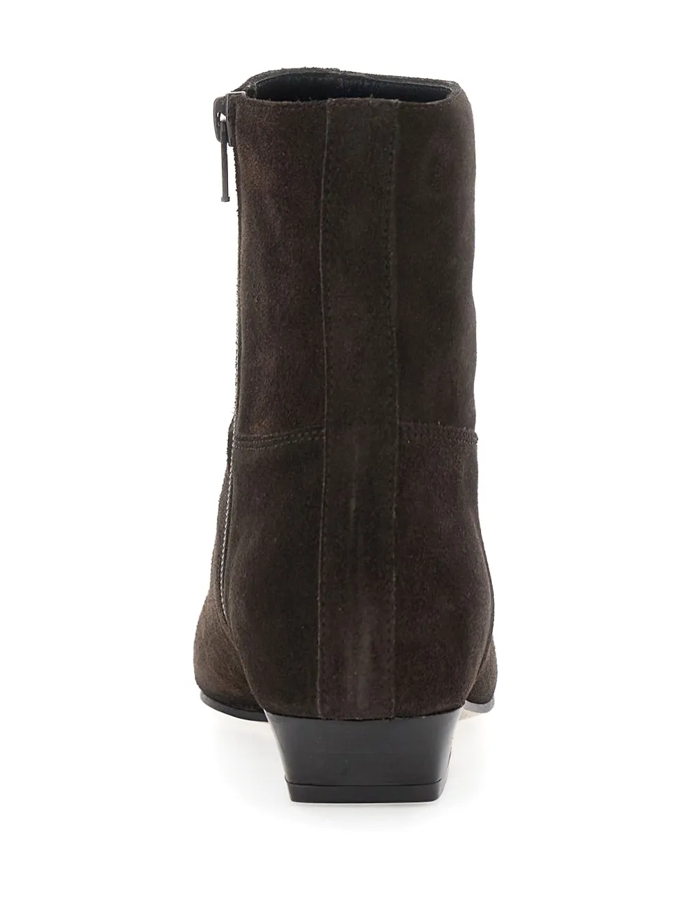 Semicouture suede zip-fastening boots Brown