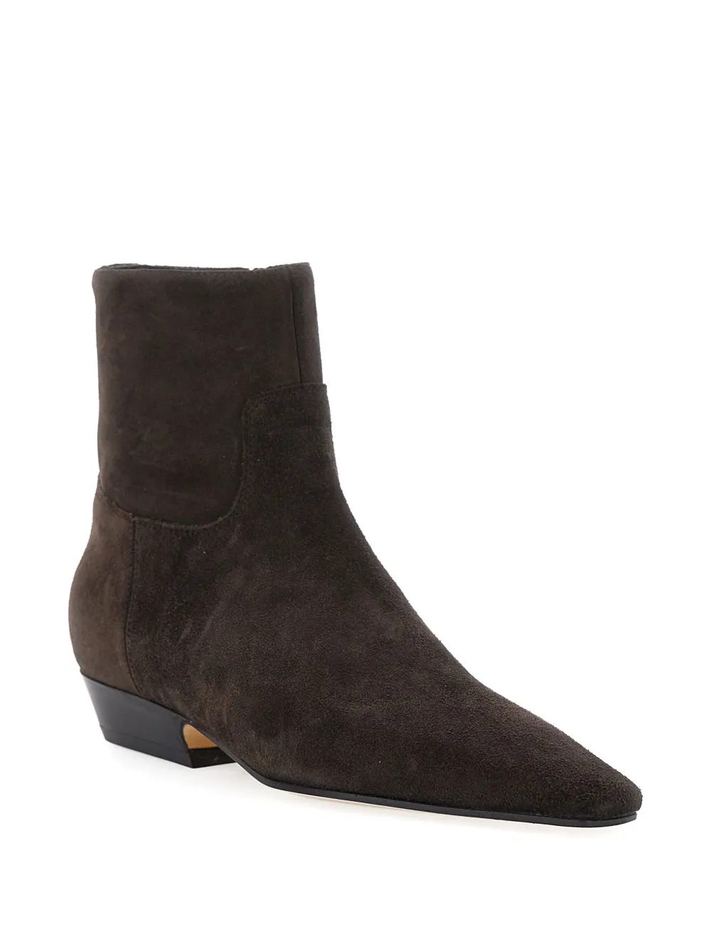 Semicouture suede zip-fastening boots Brown