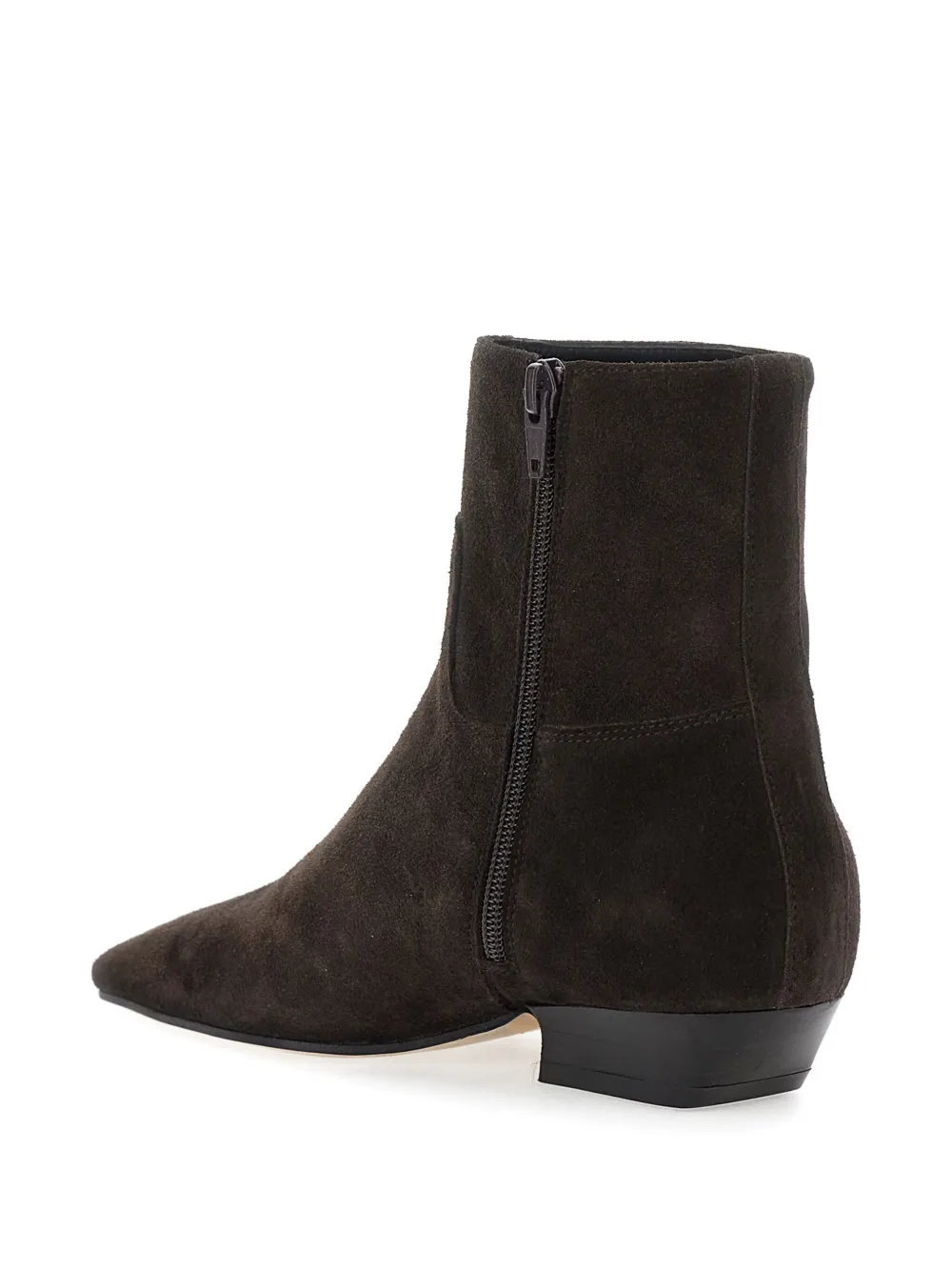 Semicouture suede zip-fastening boots Brown